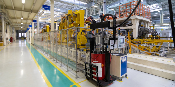 Células Robotizadas les Piles · Célula Robotizada para Industria del Automóvil / Aeronáutica