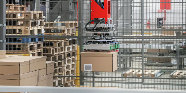 Robots Industriales / Robotización / Cobots Vallmoll · Robot Paletizador y Despaletizador de Cajas